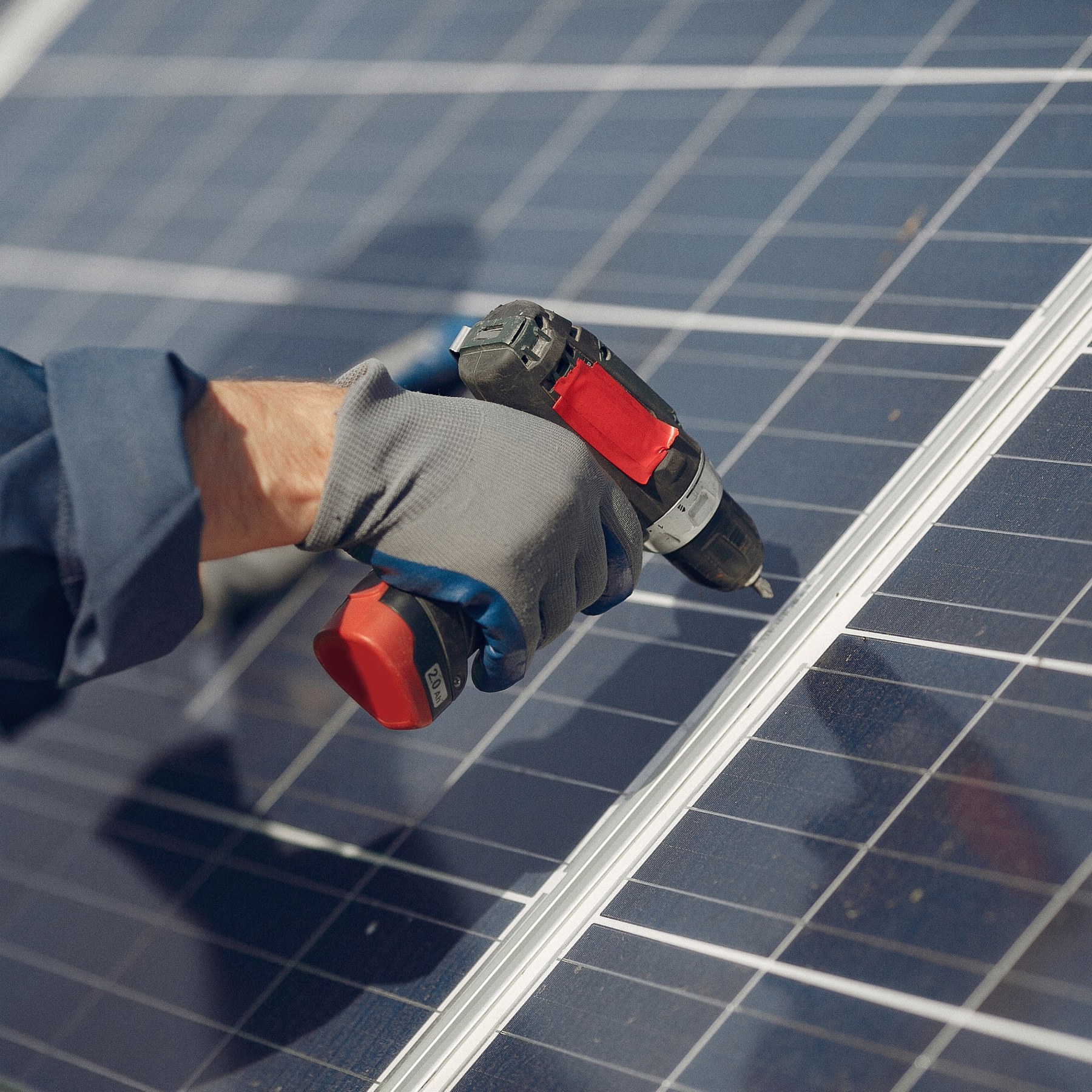 Solar panel installation